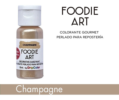 Colorante Cremoso Perlado Champagne Foodie Art Comestible