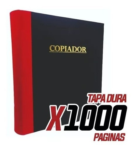 Libro Copiador Oficio Tapa Dura Telada X 1000 Paginas