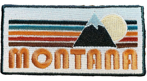 Parche Montana  Parche Montana Retro Mountain 100 Borda...