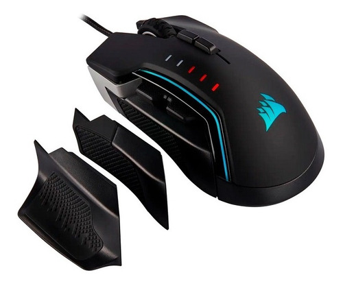 Mouse Con Cable Corsair Para Gaming Rgb Ergonomico Negro