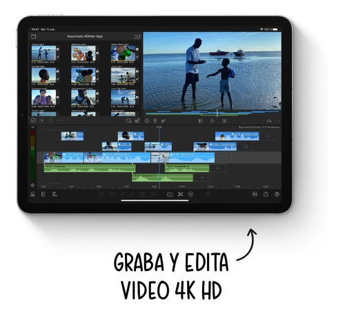 iPad Air 4th generation 2020 A2316 10.9" 64GB gris espacial 4GB de memoria RAM - Excelente (Reacondicionado)