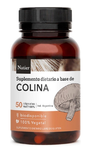 Colina X50 Caps Natier Sistema Cognitivo Activo Sin Tacc