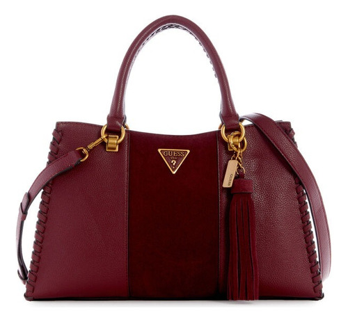 Bolsa Guess Kaoma Satchel Hb866006-merlot 100%original