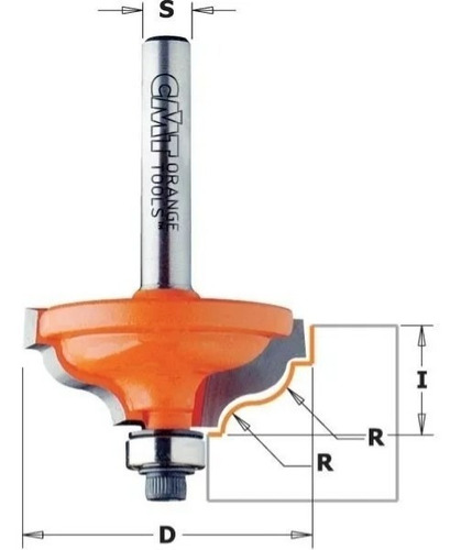 Fresa De Widea P/ Moldura Rolamento 3,6-4,8mm Cmt 74732511