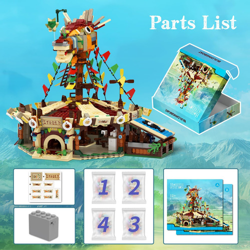 Kit De Modelo De Construcción De Establo De Caballos, Escena
