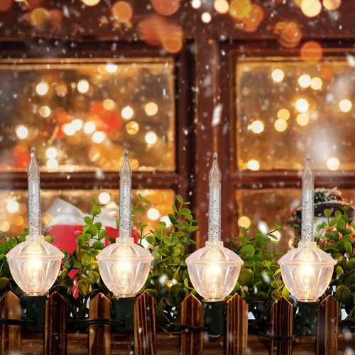 Abejas De Burbujas De Plateado De Navidad Abeja, 11 Pies De