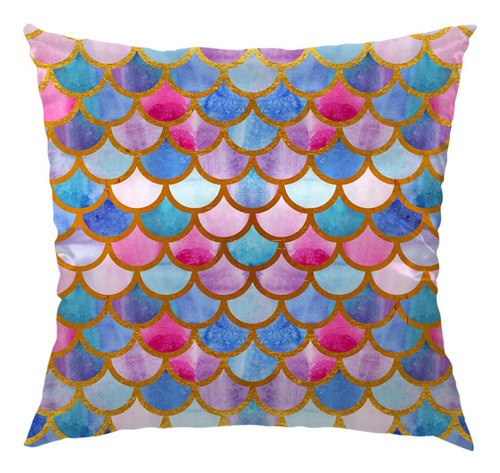 Hgod Designs Funda De Almohada Con Escamas De Sirena, Diseno