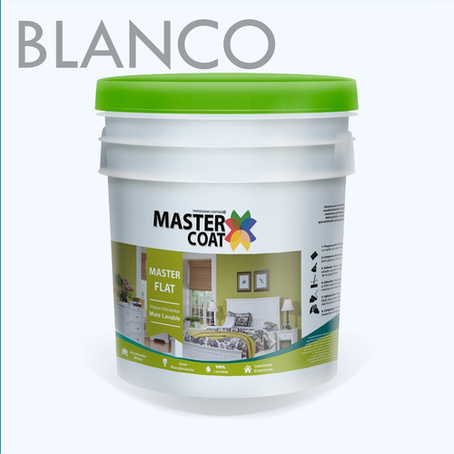 Cubeta De Pintura C. Blanco Vinílica Acrilica Lavable 8lts
