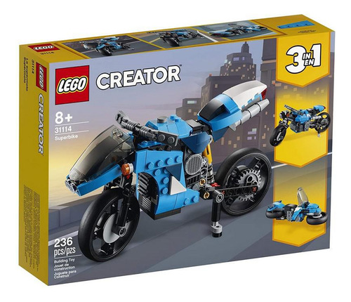 Lego Creator Supermoto 31114 - Kit 236 Peças