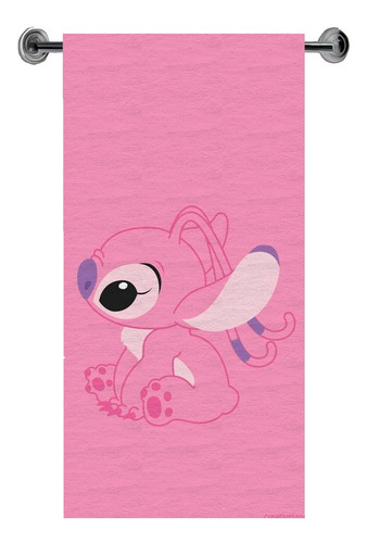 Toalla De Baño Stich, Cute, Personalizable 2 Angel Anime