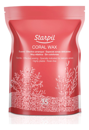 Starpil Cera De 35.27 Oz/2.2 Libras De Perlas De Cera Dura C