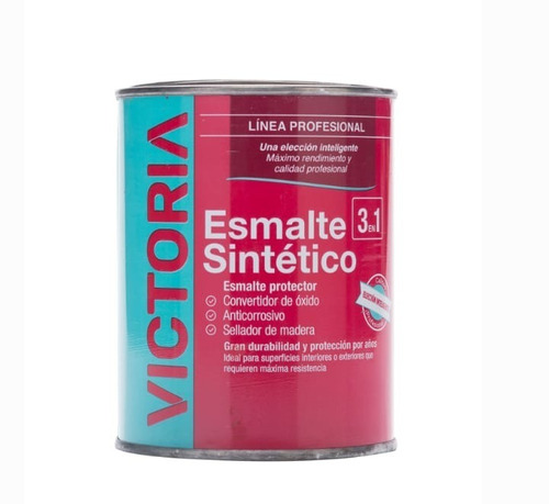 Esmalte Sint 3 En 1 Victoria Negro/gris Bte X 4 L Dimension