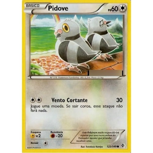 Pidove - Pokémon Normal Comum - 123/149 - Pokemon Card Game