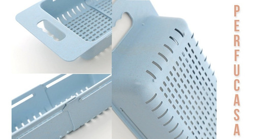 Imagen 5 de 8 de Escurridor Extensible Bacha Cocina Vegetales Plastico