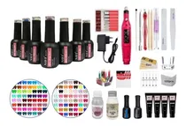 Comprar Kit Inicial X29u Insumos Esmaltes Semip Polygel Torno Deco !