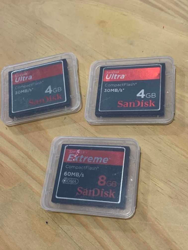 Cartões Sandisk Kit - 1 Unid -cf 8gb  60mb/2unid 4gb 30mh