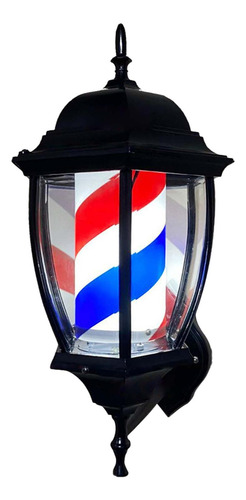 Poste De Barbero, Iluminación Giratoria, Impermeable,