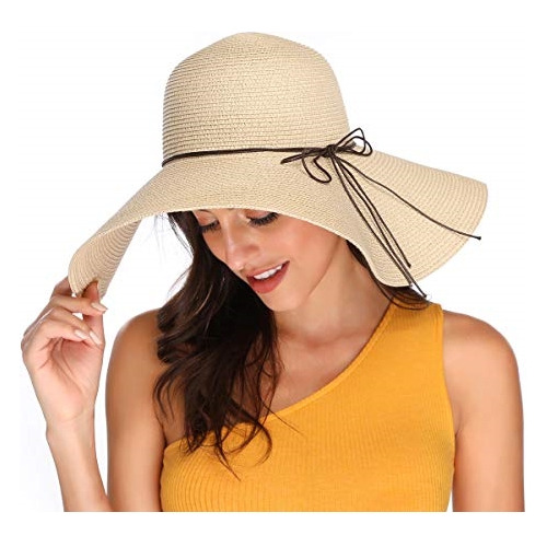Sombrero De Paja Para Mujer Con Ala Ancha