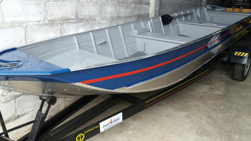 Barco 6m Aluminio Carreta Com Motor Hidea 15