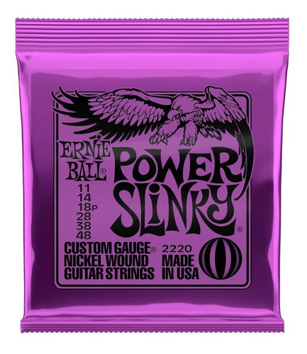 Enc. 011-048 P/guitarra Power Slink Niquel P02220 Ernie Ball