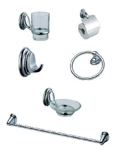 Set Accesorios Baño 6 Piezas Colomba Taumm