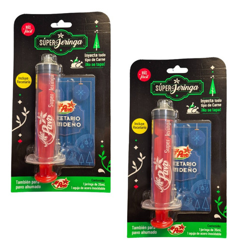 Jeringa Para Pavo Con Aguja De Acero Inoxidable