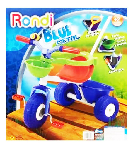 Triciclo Rondi blue metal - Azul