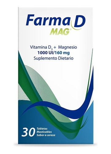 Farma D Mag 1000ui/160mg X 30 Tabletas