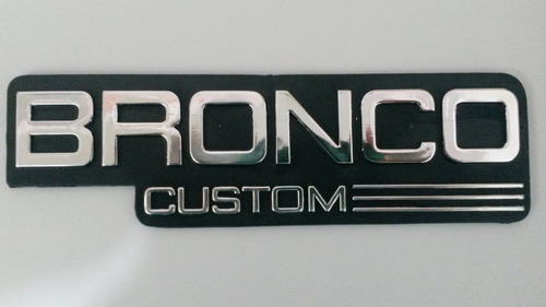 Emblema Bronco Custom