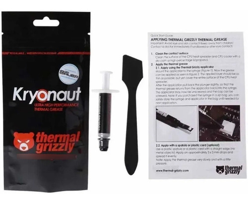 Imagem 2 de 5 de Pasta Termica Thermal Grizzly Kryonaut Cpu Gpu Ps4 Xbox - 1g