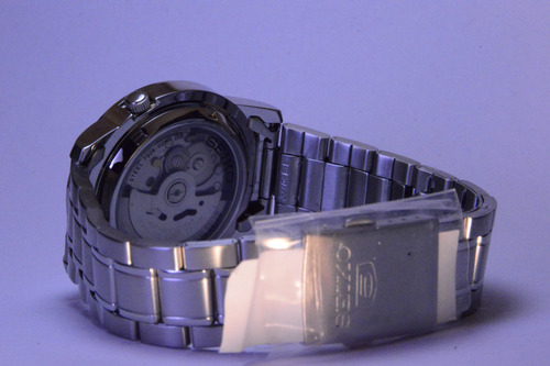 Reloj Seiko 5 Snke53 Para Hombre Acero Inoxidable Automático Plateado Plateado Negro