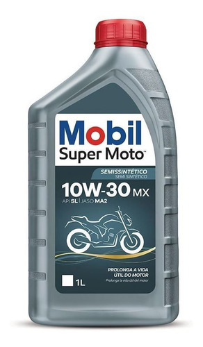 Óleo Mobil Super Moto 4t Mx 10w-30 Semissintético - 1 Litro