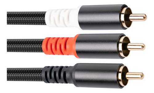 Rca E Cabo Adaptador De Subwoofer Y Cabo 1x Rca Para 2x Rac