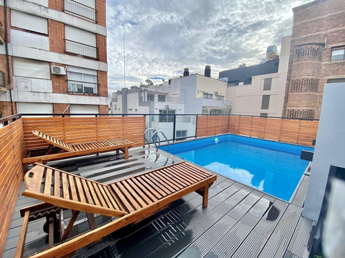 Moderno Departamento De 2 Amb. Amoblado En El Corazón De Las Cañitas.