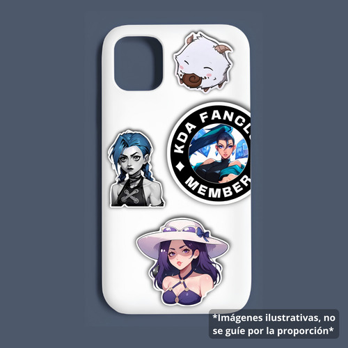 Sticker Calco Lol Seraphine Kda Diseño Exclusivo Y Único X10