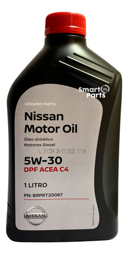 Kit Revisão Frontier 2.5 Diesel Troca Óleo Nissan 5w30 Dpf