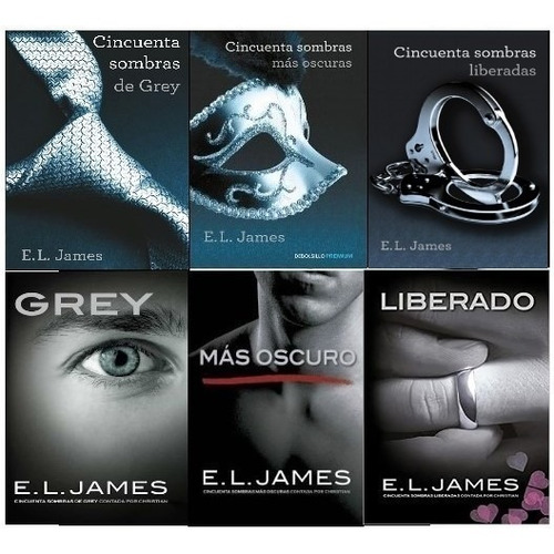 Saga, 50 Sombras De Grey - 6 Libros (nuevos, Cerrados)