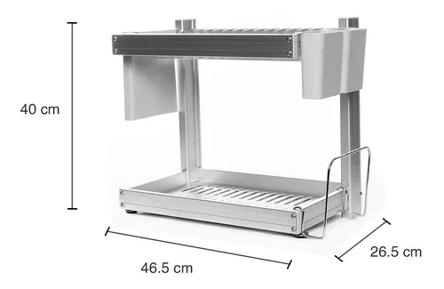 Escurridor de Acero p/Trastes y Platos - EKE Life Home