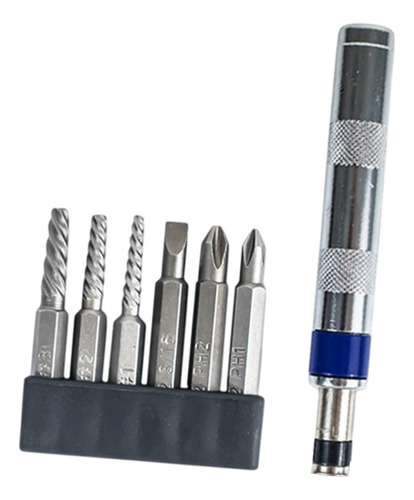 7x Kit De Destornillador De Impacto A Mano Reversible