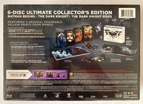 Bluray Ultimate Deluxe Set Batman The Dark Knight Trilogy (Usado)
