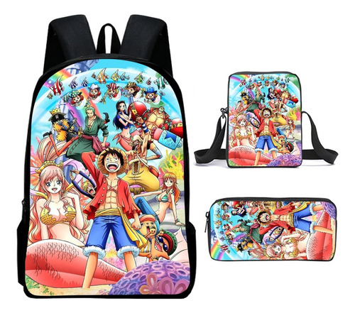 Juego De 3 Mochilas Dragon Ball-z, Mochila De 3 Piezas Para