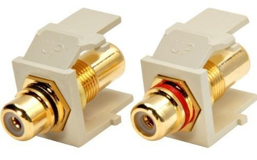 Conector Rca Sin Soldadura Chapado En Oro.