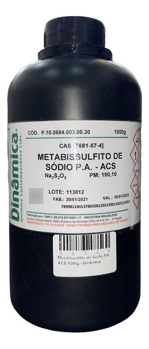 Metabissulfito De Sodio Pa Acs 1000g - Dinâmica