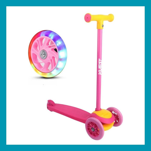 Monopatin Infantil 3 Ruedas Con Luces Led Hasta 40kg
