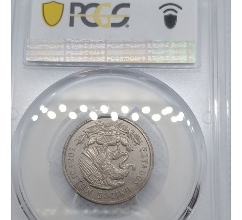Antigua Moneda México 25c Año1964 Certificada Sin Circular