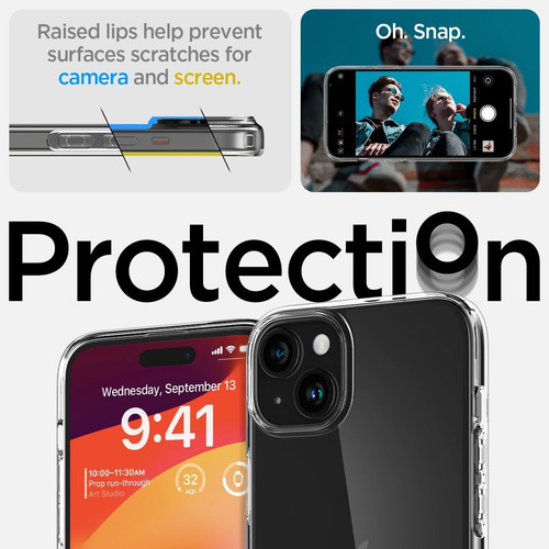 Capa Case Original Spigen Liquid Crystal Para iPhone 15 Plus