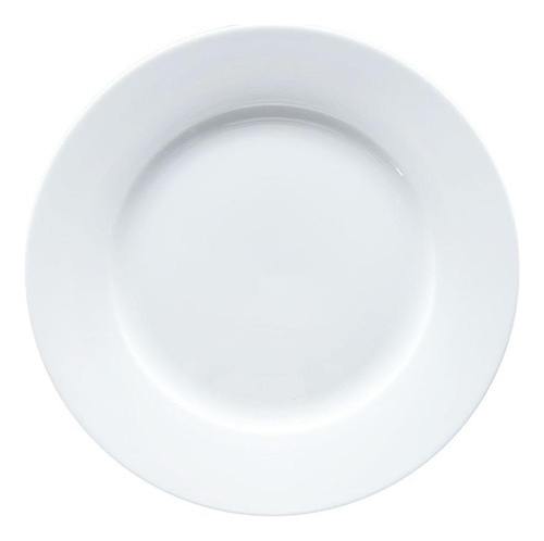 Set De 6 Plato Borde Ancho Porcelana 27 Cm Linea Padua