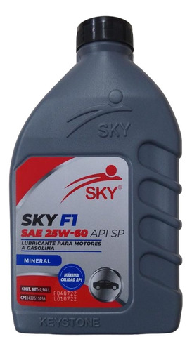 Aceite 25w-60 Mineral Marca Sky