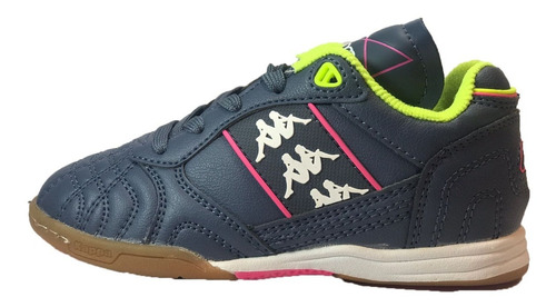 Imagen 2 de 5 de Kappa Botin Futbol Niño Kompo Ic Kids Gris-rosa-vd Ras