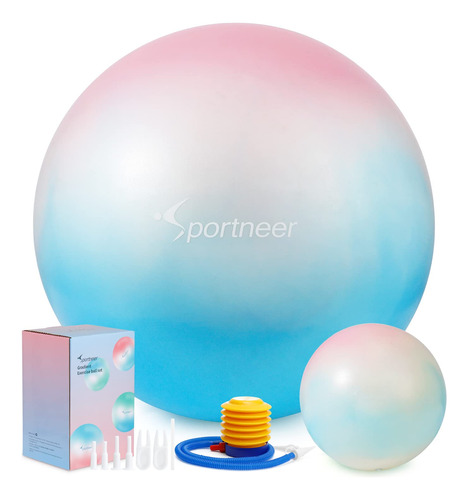 Sportneer Bola De Ejercicio  Bola De Yoga Extra Gruesa Con B